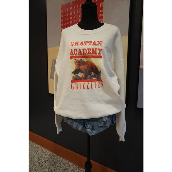 Vintage Jerzees Grattan Academy Grizzlies Sweatshirt - Picture 4 of 9
